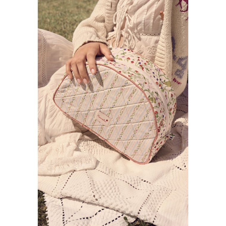 Maanesten - Makeup Bag Big - Summer Stripes Blue