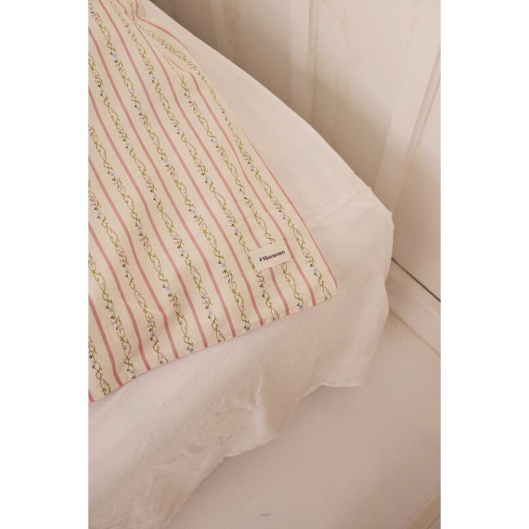 Maanesten - Duvet & Pillowcase set  - Summer Stripe Peach