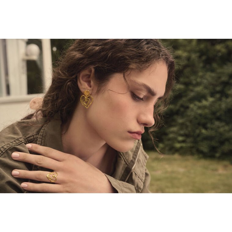 Maanesten - Beate Earring - Forgyldt