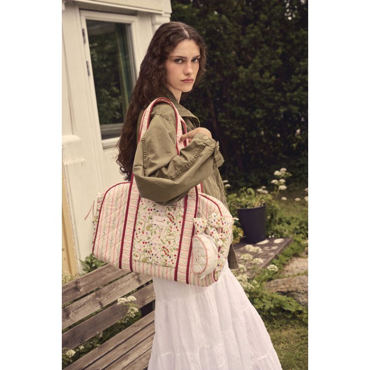 Maanesten - Suvi Quilted Bag - Summer Stripes Peach