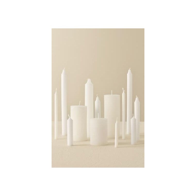 Ib Laursen - Bedelys hvid rustik - 7 stk.