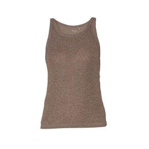 Blue - Gudrun wool rib Tank Top - Coffee melange