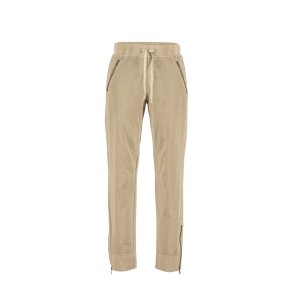 Blue - Jade anckle cut Pants - Light Camel