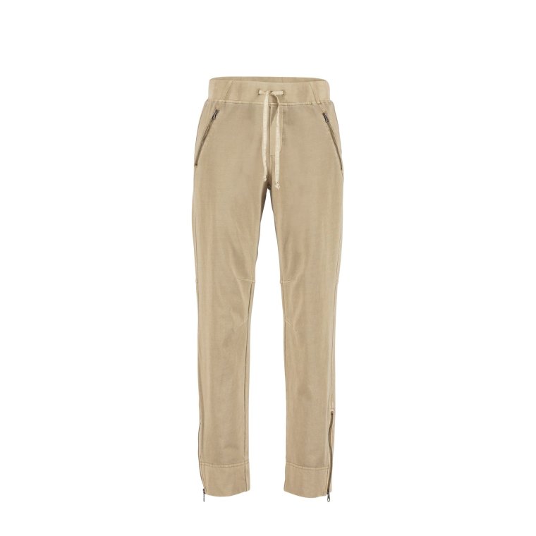 Blue - Jade anckle cut Pants - Light Camel