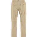 Blue - Jade anckle cut Pants - Light Camel