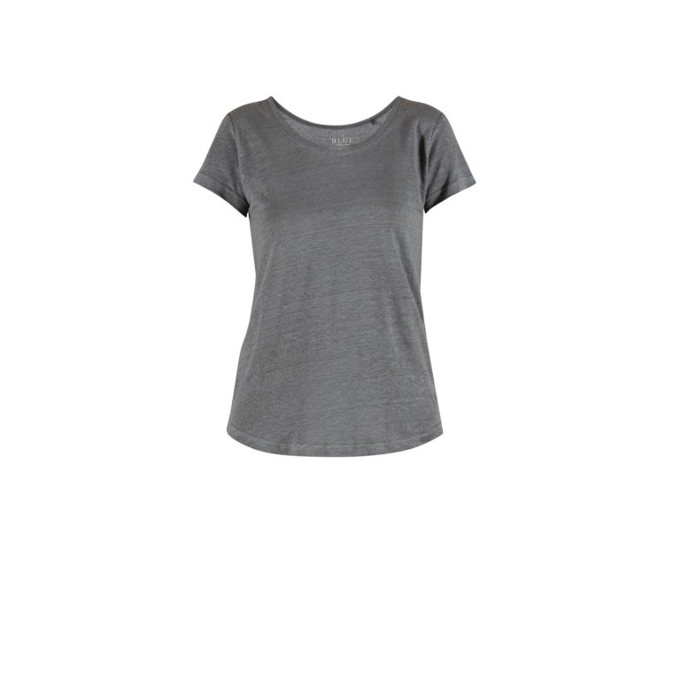 Blue - Lotta linen Tee - Silver Pine