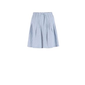 Blue - Anemone linen Skirt - Heaven-melange