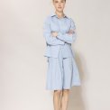 Blue - Anemone linen Skirt - Heaven-melange