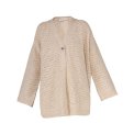 Blue - Megan Cardigan - Chalk-melange