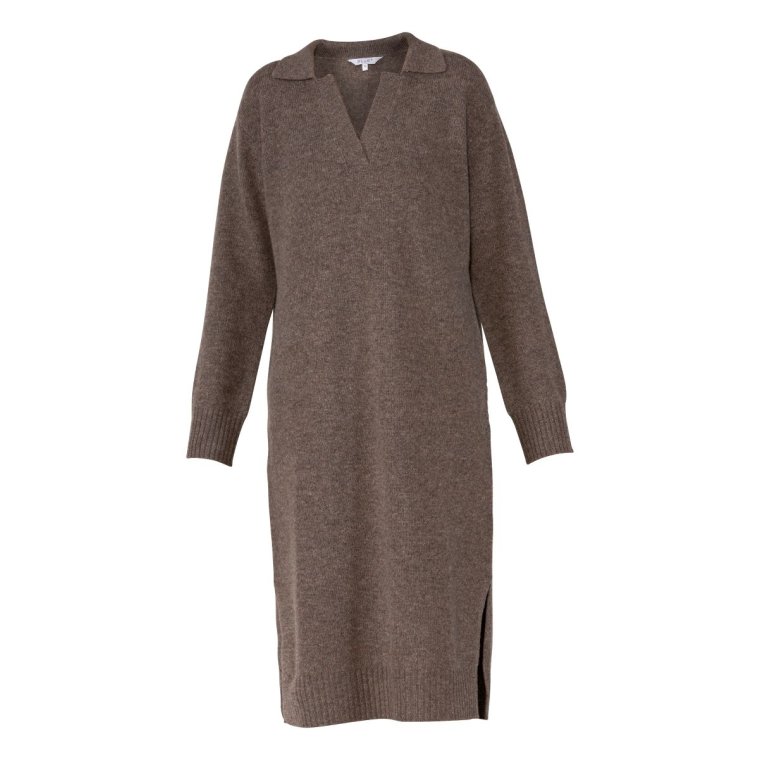 Blue - Mette Dress - Coffee melange