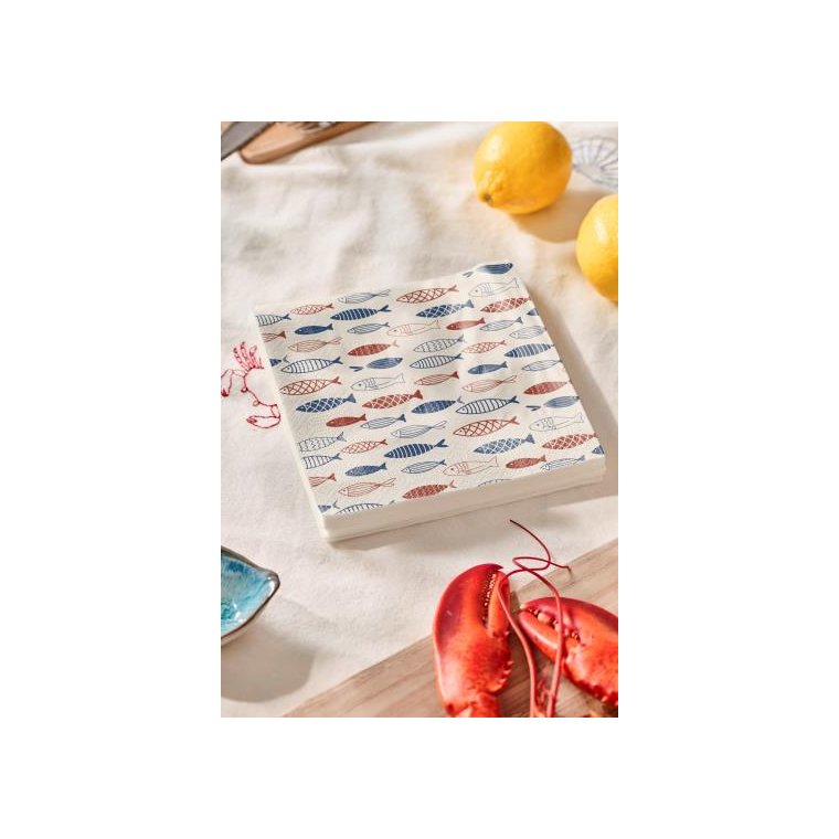 IB LAURSEN - Serviet fiskestime 20 stk pr pakke