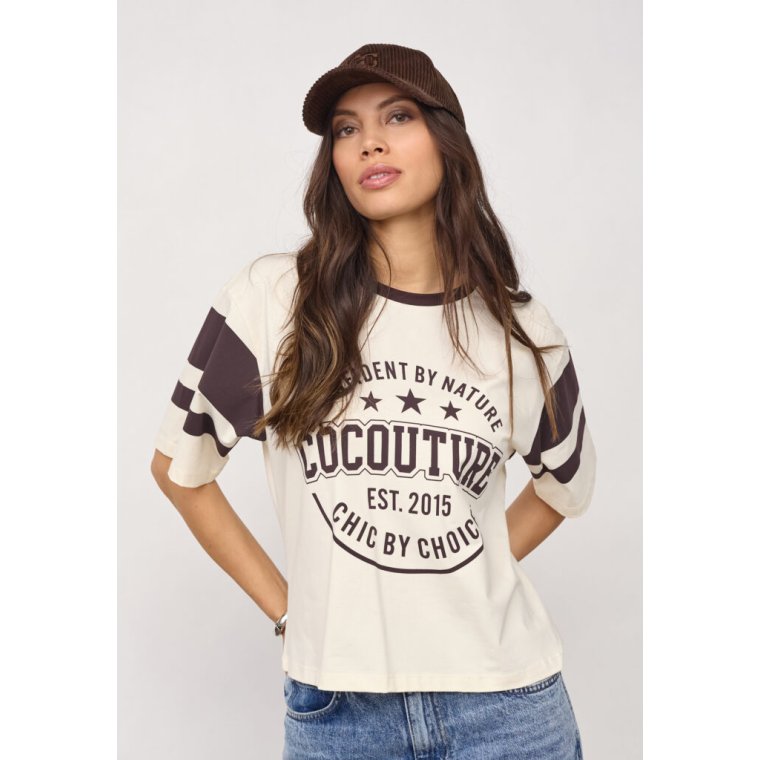 Co`couture - ConfidentCC Box Tee - Chocolate Plum