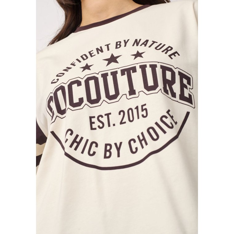 Co`couture - ConfidentCC Box Tee - Chocolate Plum