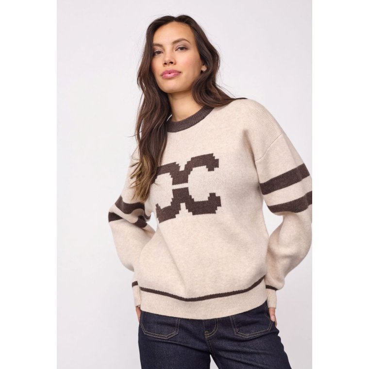 Co`couture - RowCC Coco Logo Knit - Creme