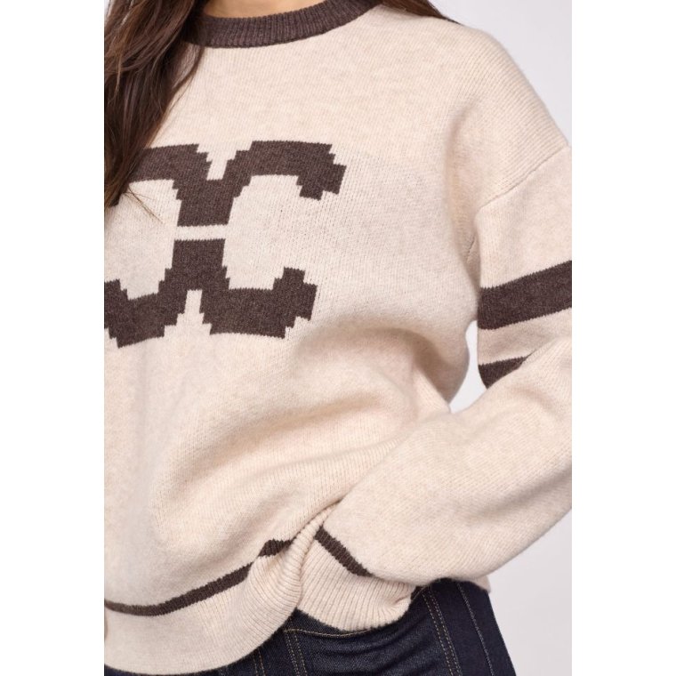 Co`couture - RowCC Coco Logo Knit - Creme