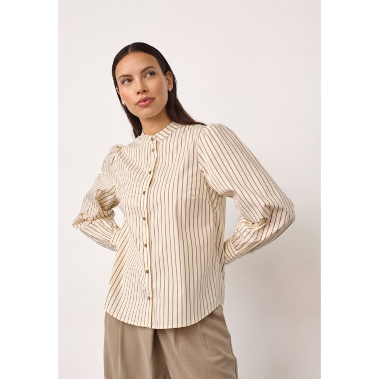 Co`couture - SigridCC Stripe Shirt - Bone