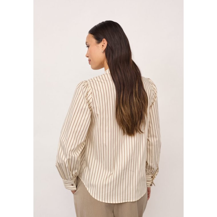 Co`couture - SigridCC Stripe Shirt - Bone