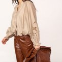 Co`couture - DelinCC Balloon Emb Shirt - Mink