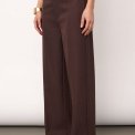 Co`couture - LunaCC Wide Pant - Dark Brown