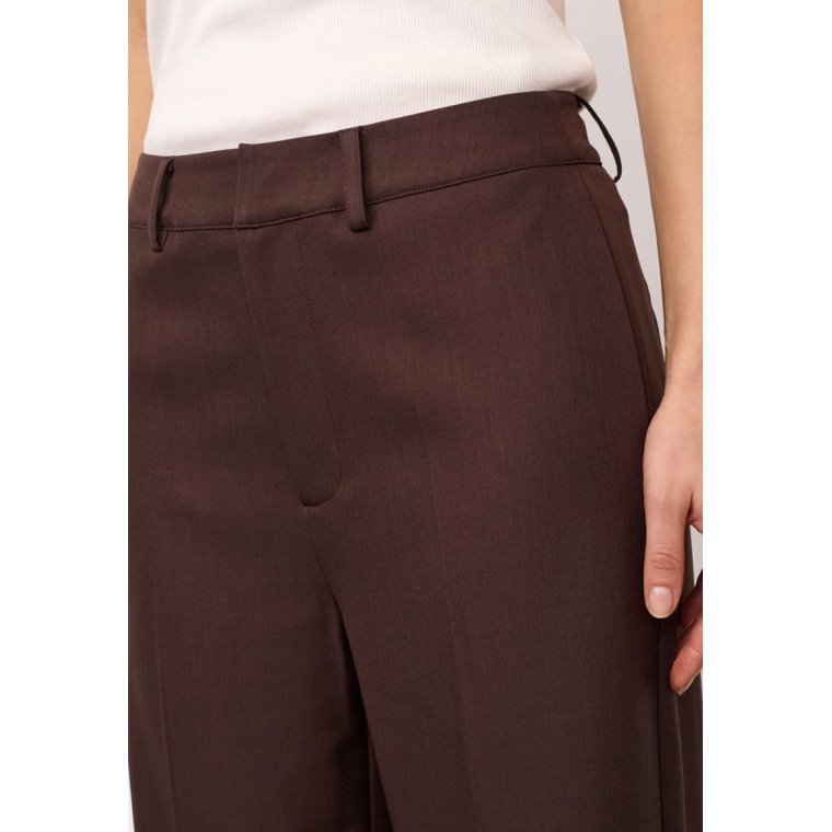 Co`couture - LunaCC Wide Pant - Dark Brown