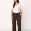 Co`couture - LunaCC Wide Pant - Dark Brown