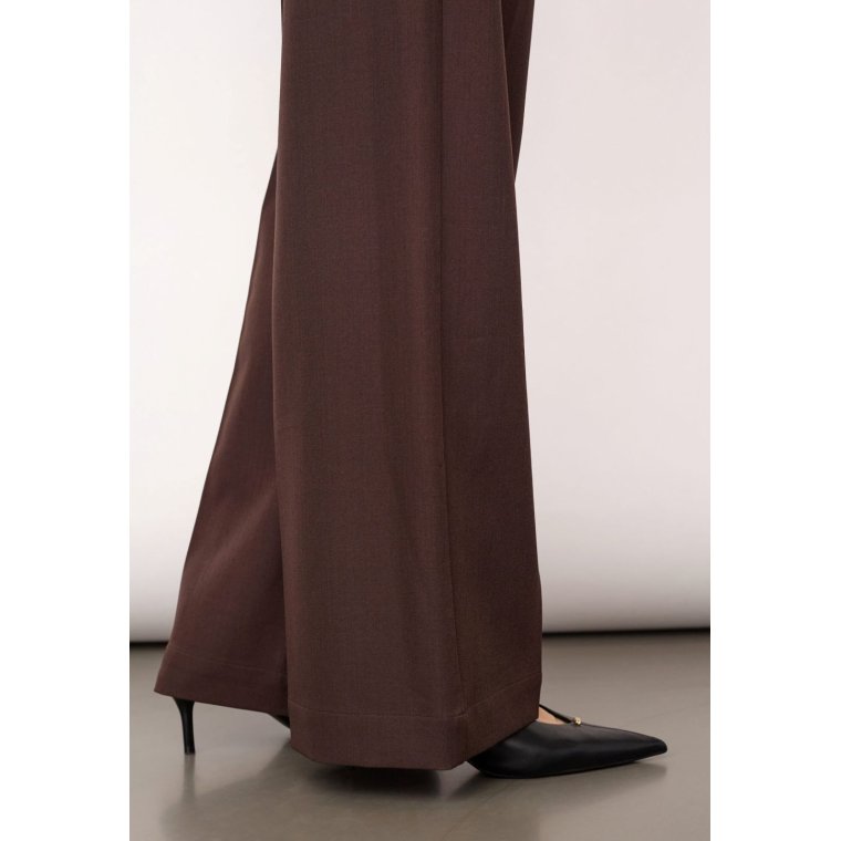 Co`couture - LunaCC Wide Pant - Dark Brown