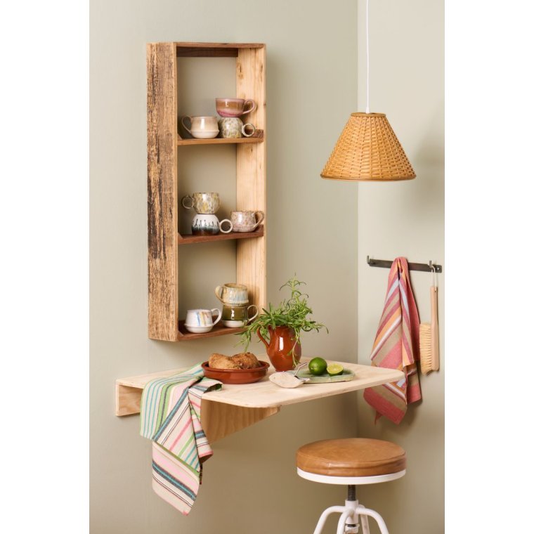 IB LAURSEN - Knagerkke m/3 knager rustfri stl-look