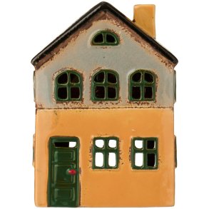 Ib Laursen - Hus t/fyrfadslys Nyhavn gr�nne vinduer