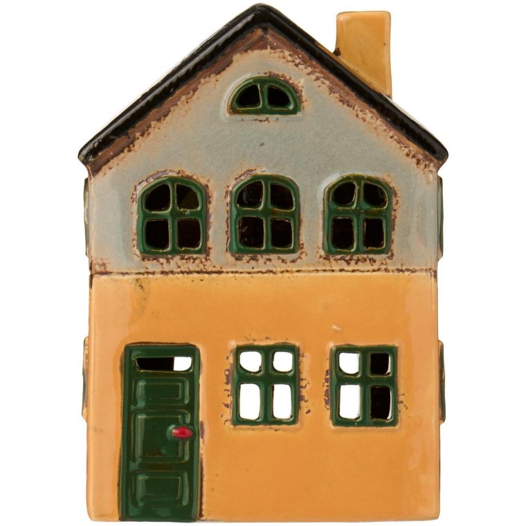 Ib Laursen - Hus t/fyrfadslys Nyhavn gr�nne vinduer