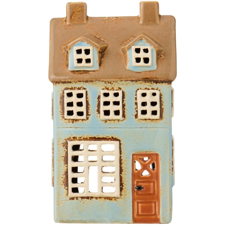 Ib Laursen - Hus t/fyrfadslys Nyhavn 2 kviste lysebl� facade
