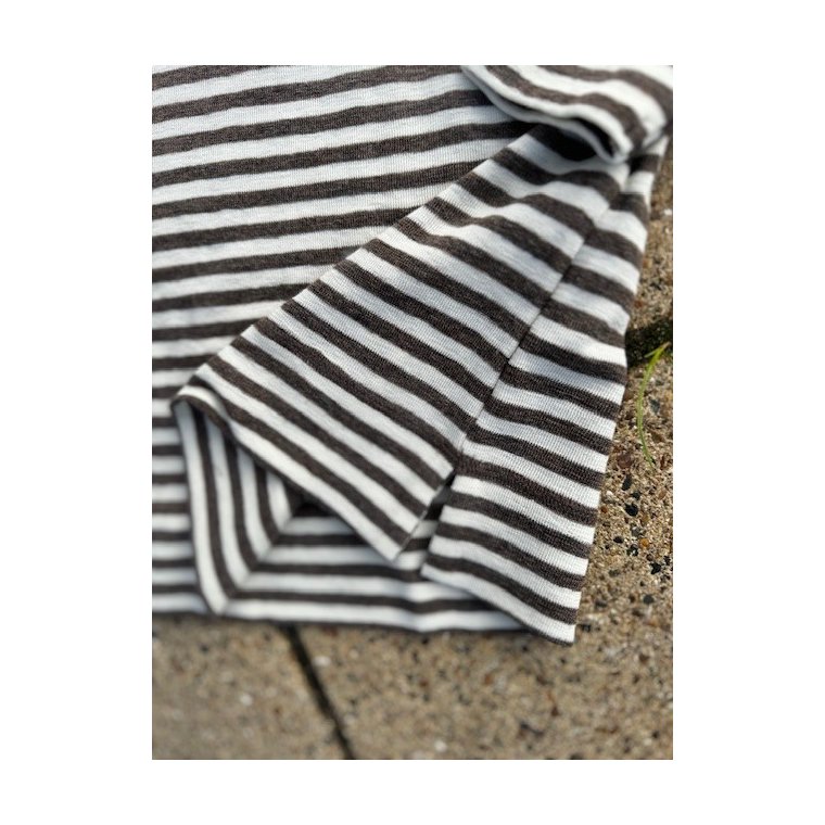 By Basics - 4068 sweather w/small turtleneck l/s - raw white/earth melange