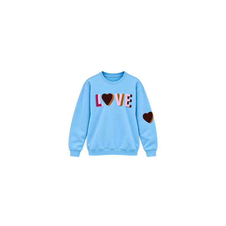 LULU�S LOVE - Love sweatshirt multi double - Cool Blue
