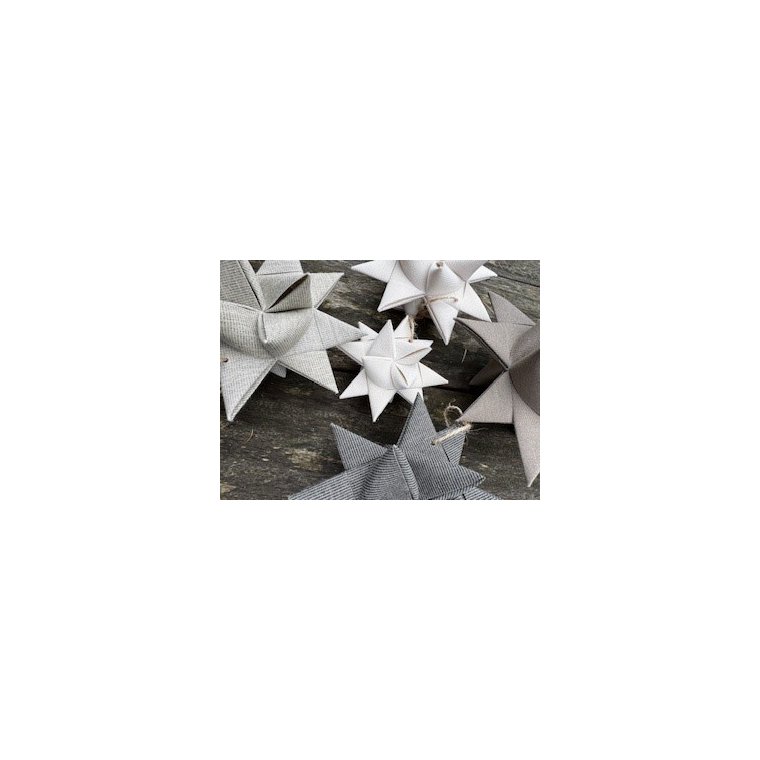 Stjernefabrikken - Sejldug julestjerne - sorte striper