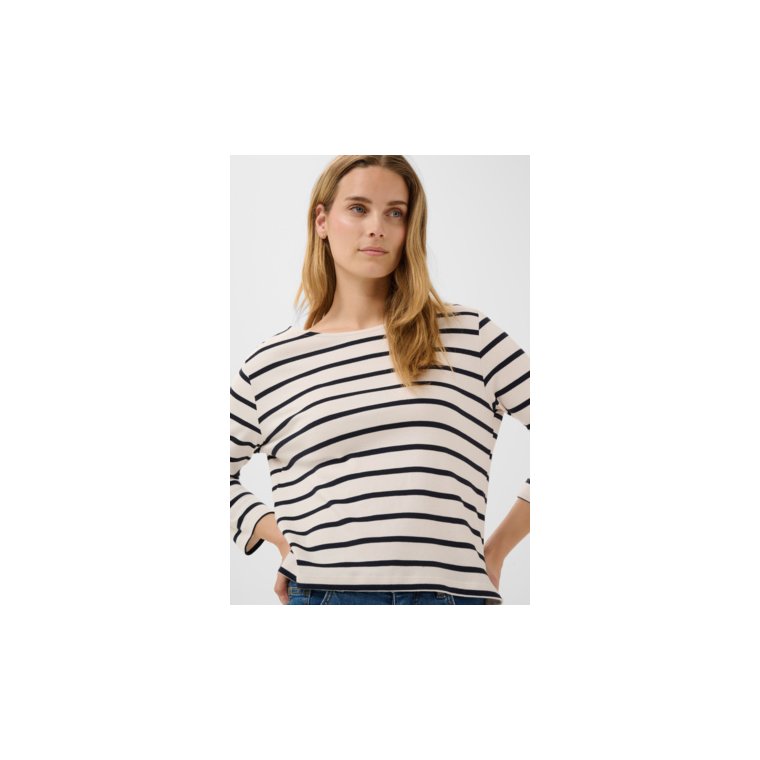 Part Two - NelaPW Tshirt - Dark Navy Stripe