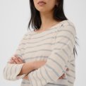 Part Two - NelaPW Tshirt - Eggnog/Grey Stripe