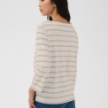 Part Two - NelaPW Tshirt - Eggnog/Grey Stripe