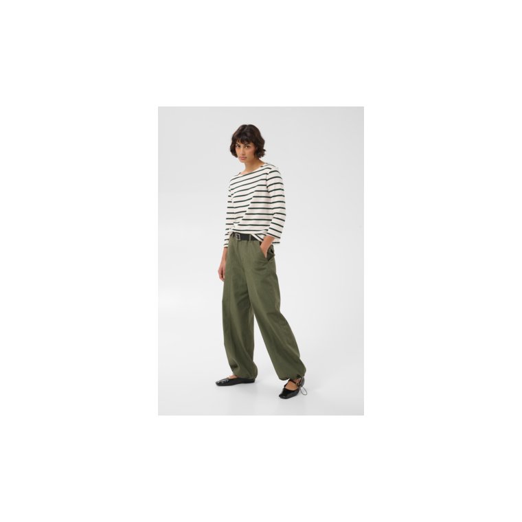 Part Two - NelaPW Tshirt - Green Gables Stripe