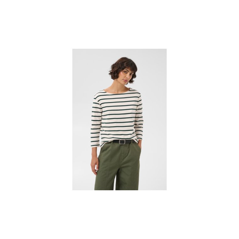 Part Two - NelaPW Tshirt - Green Gables Stripe