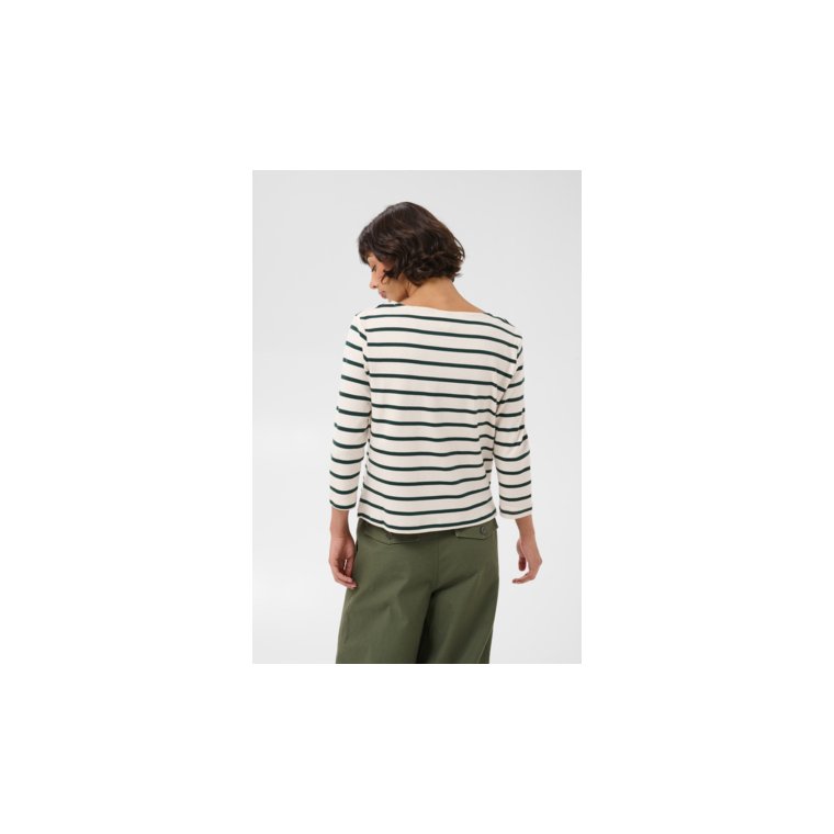 Part Two - NelaPW Tshirt - Green Gables Stripe