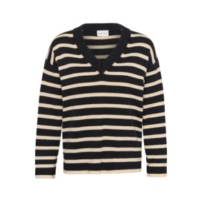 Part Two - CharlinPW Pullover - Dark Navy Stripe