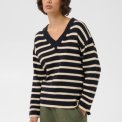 Part Two - CharlinPW Pullover - Dark Navy Stripe