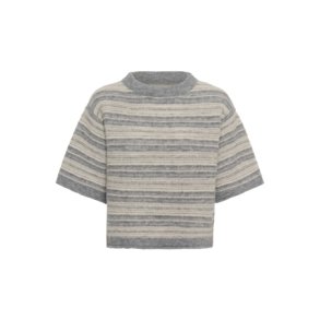 Part Two - CerysPW Pullover - Grey/French Oak Stripe