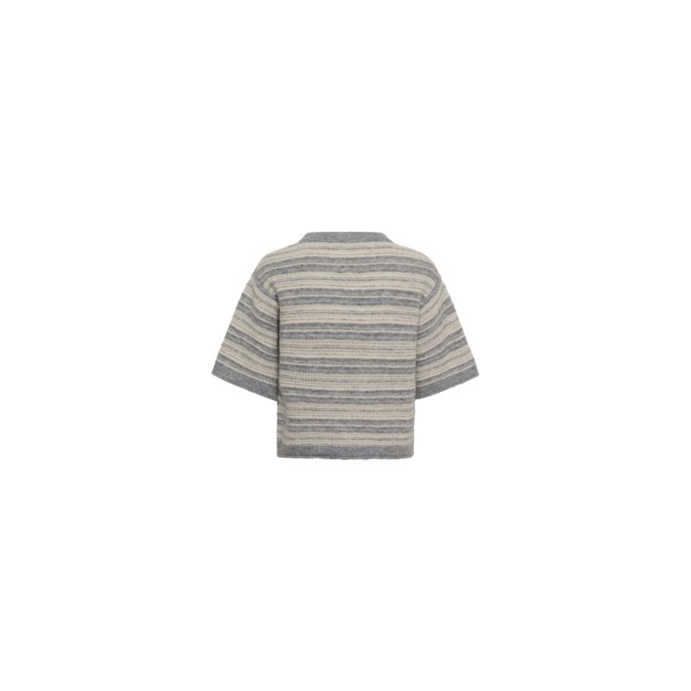 Part Two - CerysPW Pullover - Grey/French Oak Stripe