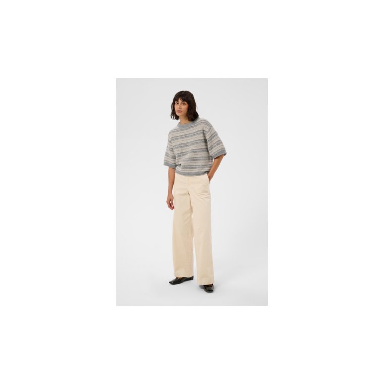 Part Two - CerysPW Pullover - Grey/French Oak Stripe