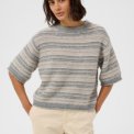 Part Two - CerysPW Pullover - Grey/French Oak Stripe