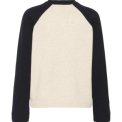 Part Two - CleoPW Pullover - Oatmeal/Navy Colorblock