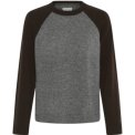 Part Two - CleoPW Pullover - Grey/Mole Colorblock