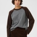 Part Two - CleoPW Pullover - Grey/Mole Colorblock