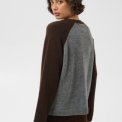 Part Two - CleoPW Pullover - Grey/Mole Colorblock