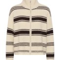 Part Two - CamiriaPW Pullover - Off White w. Brown Stripes